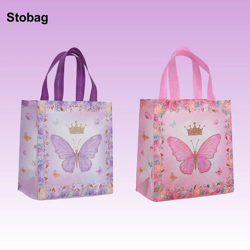 StoBag 8/20pcs Cartoon Butterfly Non-woven Gift Tote Bag Kids Fabric Package Waterproof Storage Reusable Pouch Birthday Party
StoBag 8/20pcs Cartoon Butterfly Non-woven Gift Tote Bag Kids Fabric Package Waterproof Storage Reusable Pouch Birthday Party
