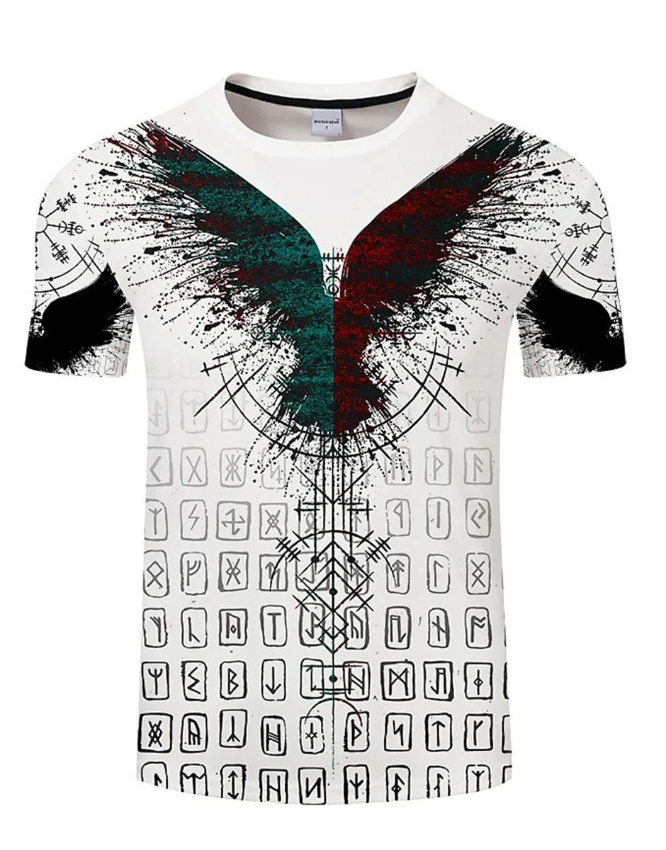 Street trend hip-hop 3D digital printing creative stripe pattern round neck loose casual T-shirt for men
Street trend hip-hop 3D digital printing creative stripe pattern round neck loose casual T-shirt for men