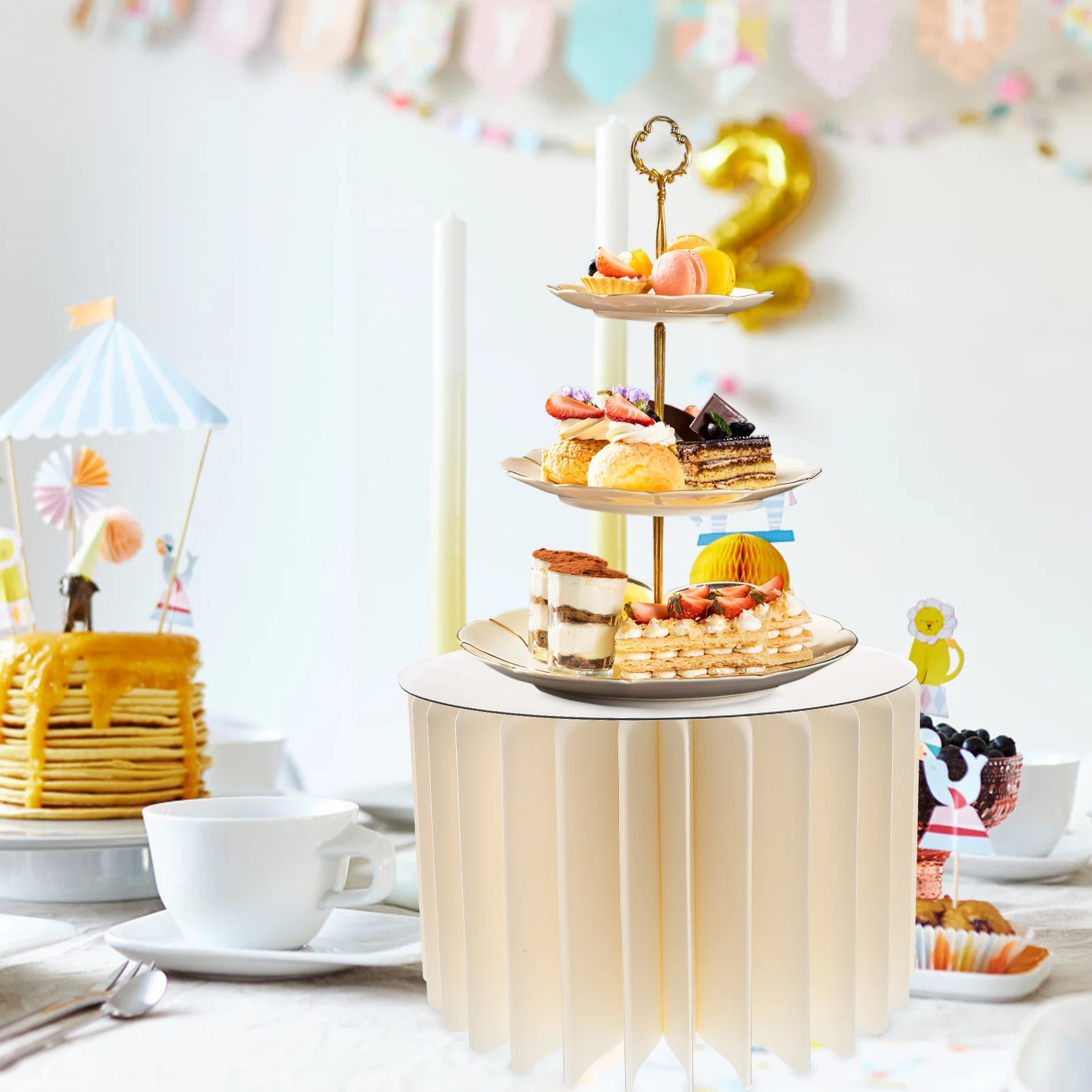 Foldable Round Paper Cylinder Pedestal Stand White Cake Stand Dessert Table Centerpiece for Wedding Party Pedestals for Party
Foldable Round Paper Cylinder Pedestal Stand White Cake Stand Dessert Table Centerpiece for Wedding Party Pedestals for Party