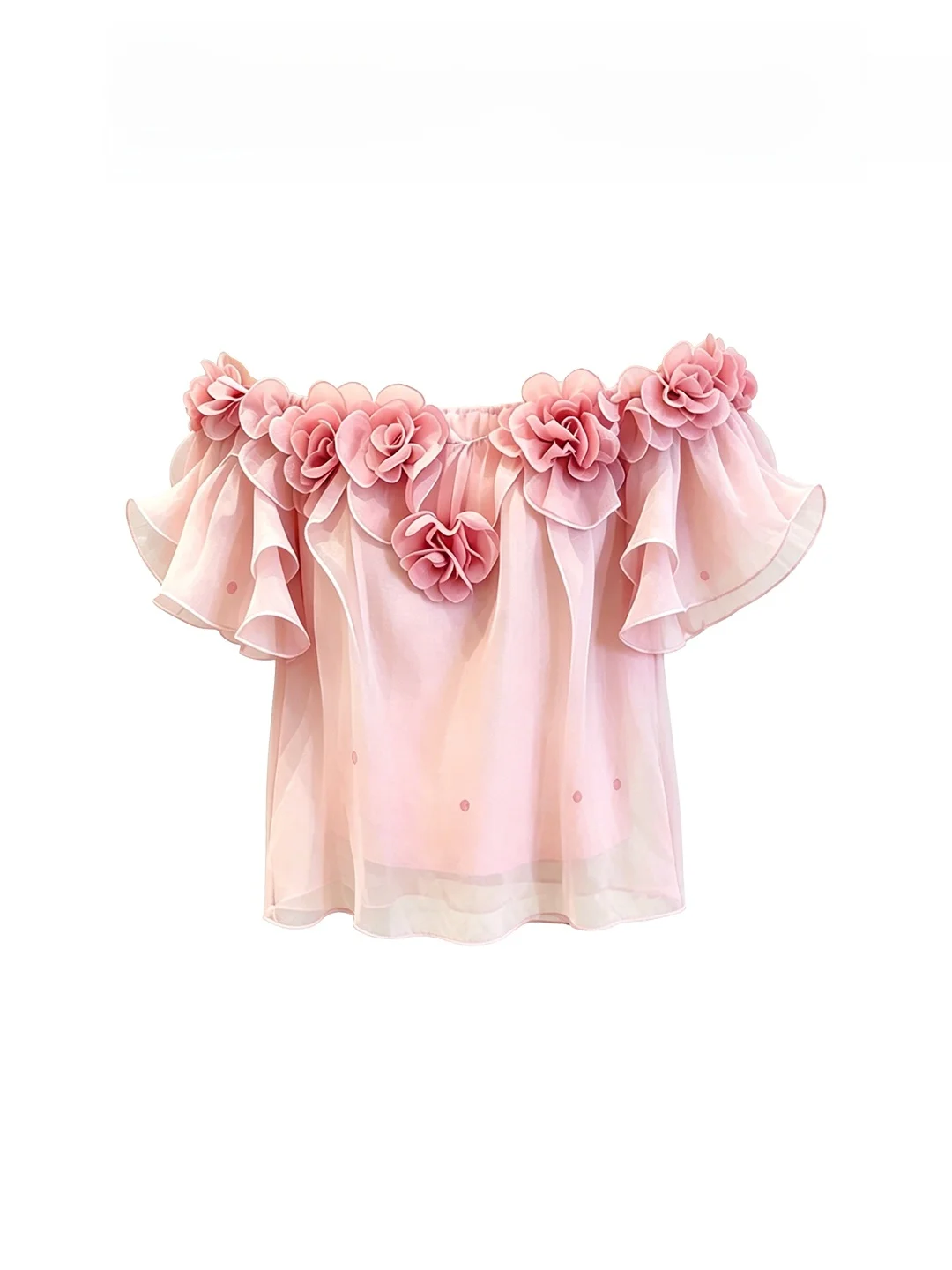 Pink Beautiful 3D Flower One Shoulder Shirt Women's Fashionable Small Top Unique And Exquisite Korean Style Loose Fit Blouse
Pink Beautiful 3D Flower One Shoulder Shirt Women's Fashionable Small Top Unique And Exquisite Korean Style Loose Fit Blouse