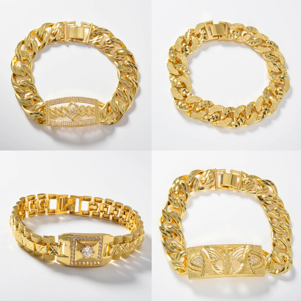 18k Gold Plated Fashion Design Zircon Wrist Bracelets For Men Women Copper Bangles Daily Festival Wear Jewelry Accessories Gifts
18k Gold Plated Fashion Design Zircon Wrist Bracelets For Men Women Copper Bangles Daily Festival Wear Jewelry Accessories Gifts