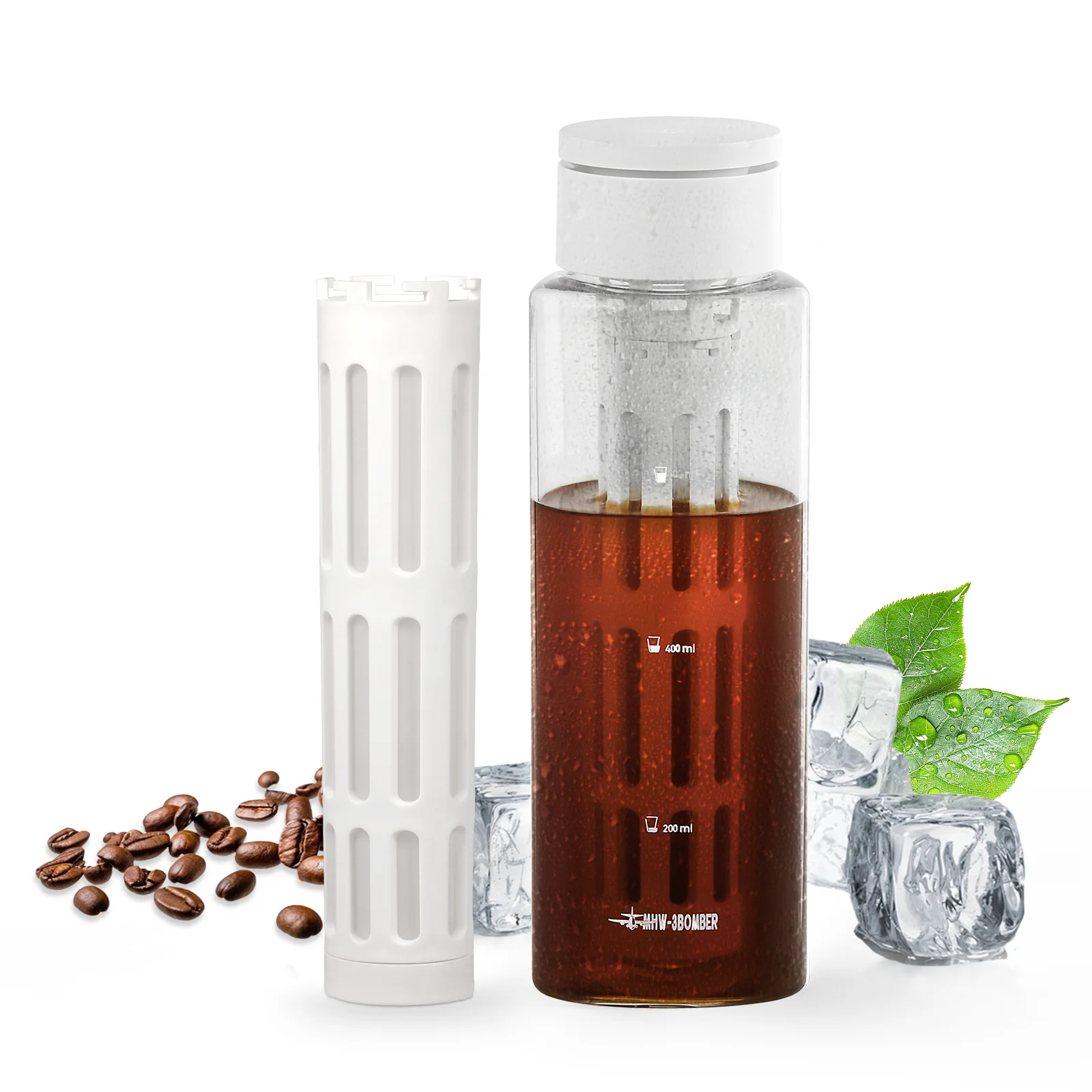 MHW 3BOMBER 1/2 Pack 600ML Cold Brew Coffee Maker Detachable Coffee Pot with Mesh Filter Home Barista Tool Portable Camping
MHW 3BOMBER 1/2 Pack 600ML Cold Brew Coffee Maker Detachable Coffee Pot with Mesh Filter Home Barista Tool Portable Camping