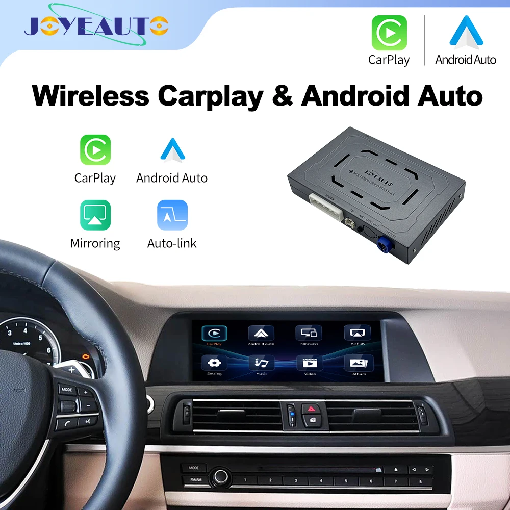JoyeAuto Wireless Apple CarPlay Android Auto Interface for BMW CIC 1 2 3 4 5 6 7 X1 X3 X4 X5 Mini Z4 2008-2012 Mirroring AirPlay
JoyeAuto Wireless Apple CarPlay Android Auto Interface for BMW CIC 1 2 3 4 5 6 7 X1 X3 X4 X5 Mini Z4 2008-2012 Mirroring AirPlay