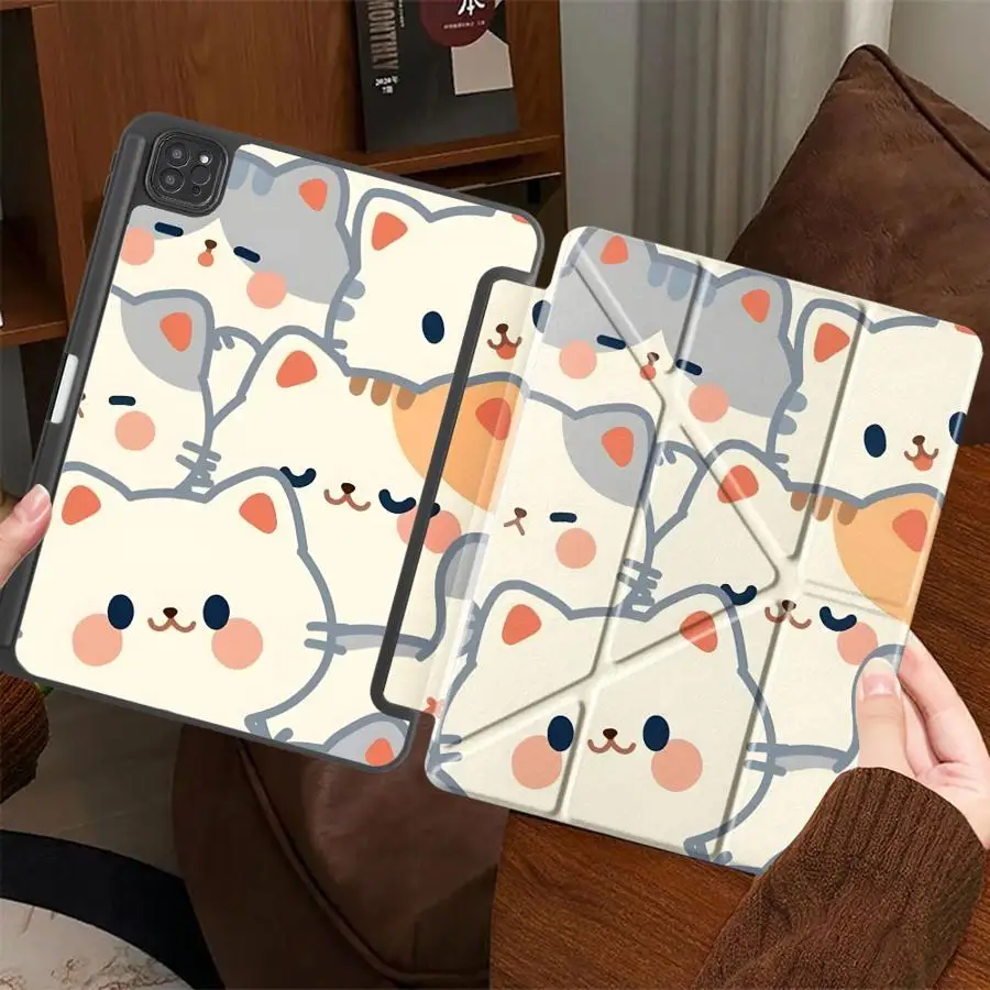 Tablet Case For iPad Air 4 5 M3 M2 M4 11inch Pro 2025 Pro 11th 10th 9th 8th 7th 12.9inch Mini 6 7 Holder Cover Cartoon Cute Cat
Tablet Case For iPad Air 4 5 M3 M2 M4 11inch Pro 2025 Pro 11th 10th 9th 8th 7th 12.9inch Mini 6 7 Holder Cover Cartoon Cute Cat