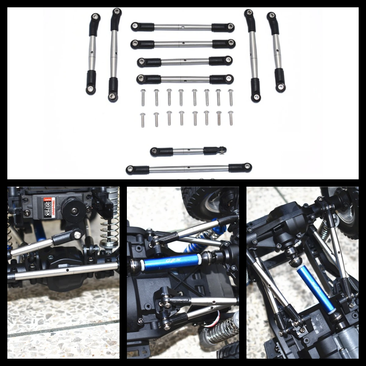 Регулируемые рулевые тяги GPM из нержавеющей стали для TAMIYA 1/10 R/C Mercedes-Benz G500
Регулируемые рулевые тяги GPM из нержавеющей стали для TAMIYA 1/10 R/C Mercedes-Benz G500