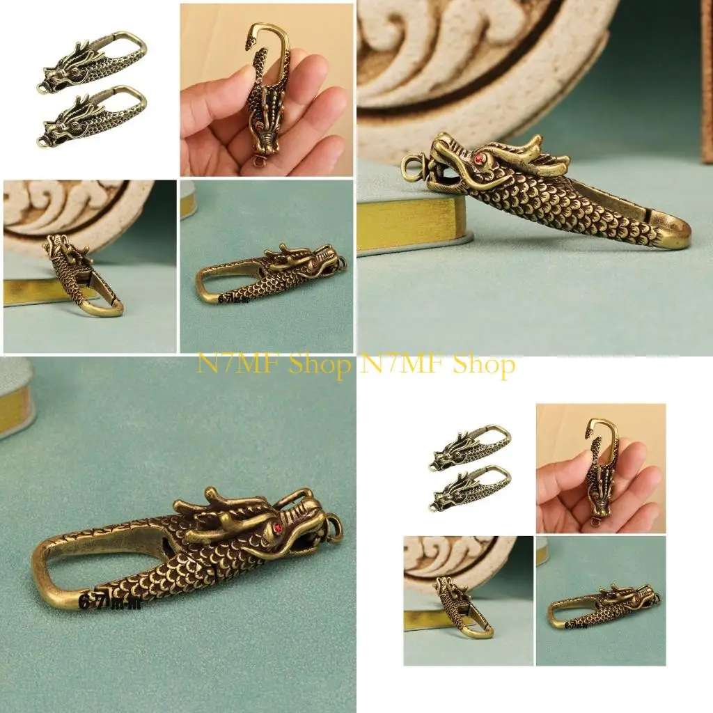 N7MF 2PCS Multipurpose Brass Dragon Keyring Fashion Bag Pendant Jewelry Component
N7MF 2PCS Multipurpose Brass Dragon Keyring Fashion Bag Pendant Jewelry Component