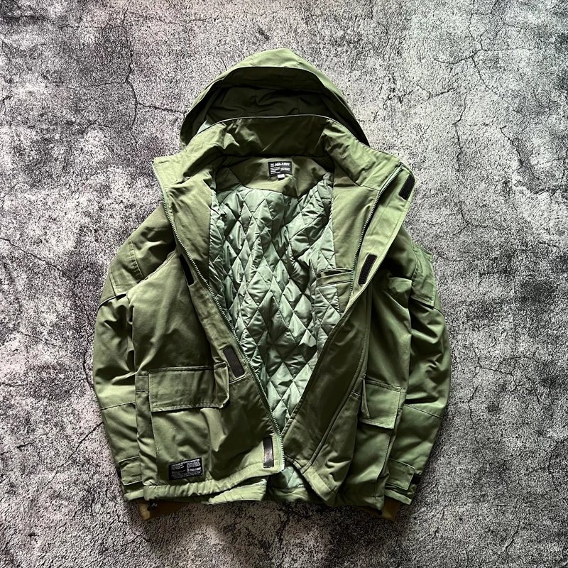 Retro Casual Color Blocking Patch Elbow Multi Pocket Workwear Loose Quilted Cotton Padded Thick Warm Cotton Outwear Jacket Coats
Retro Casual Color Blocking Patch Elbow Multi Pocket Workwear Loose Quilted Cotton Padded Thick Warm Cotton Outwear Jacket Coats