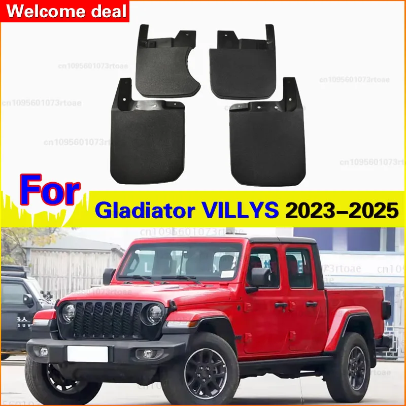 2023 2024 2025 FOR JEEP Gladiator VILLYS Mud Flaps Guards Splash Mudguard Fender Mudflaps Car Accessories Front Rear 4pcs
2023 2024 2025 FOR JEEP Gladiator VILLYS Mud Flaps Guards Splash Mudguard Fender Mudflaps Car Accessories Front Rear 4pcs