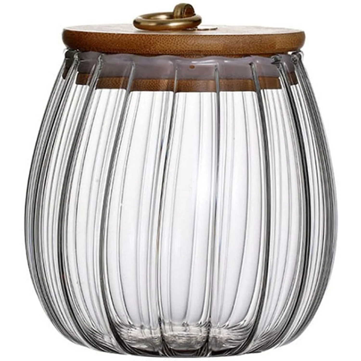 Glass Food Jar Container 25oz Airtight Kitchen Canister Pumpkin Shape for Coffee Tea Nuts Snack
Glass Food Jar Container 25oz Airtight Kitchen Canister Pumpkin Shape for Coffee Tea Nuts Snack