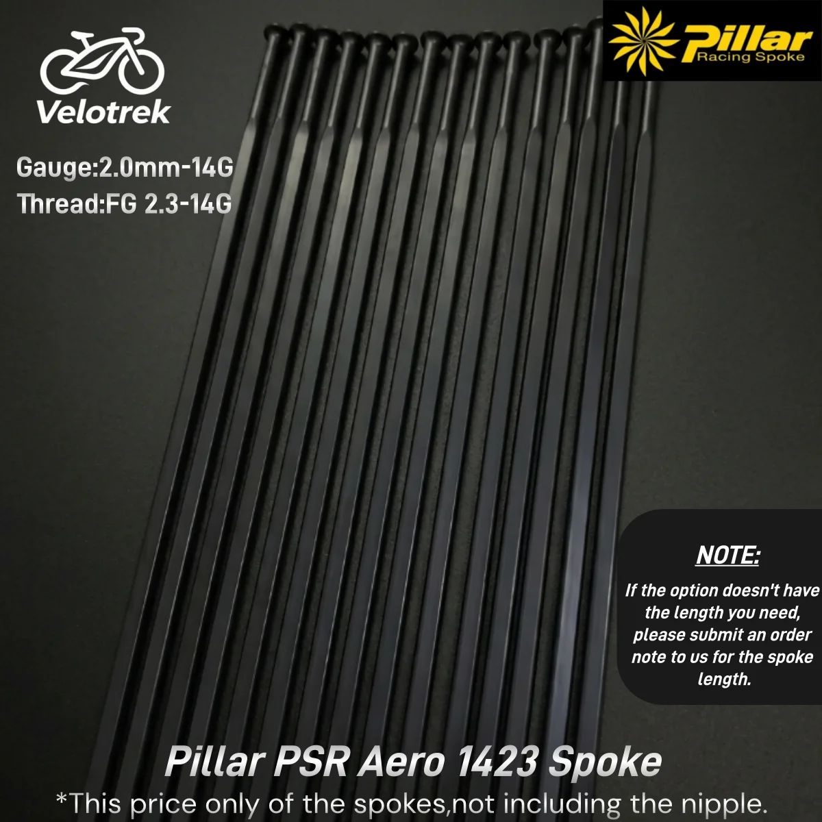 14G Pillar PSR AERO 1423 Aero Spokes Bike J-Bend Spokes Straight Pull Flat Spokes Racing Spoke Bicycle Spokes Knitting Needles
14G Pillar PSR AERO 1423 Aero Spokes Bike J-Bend Spokes Straight Pull Flat Spokes Racing Spoke Bicycle Spokes Knitting Needles