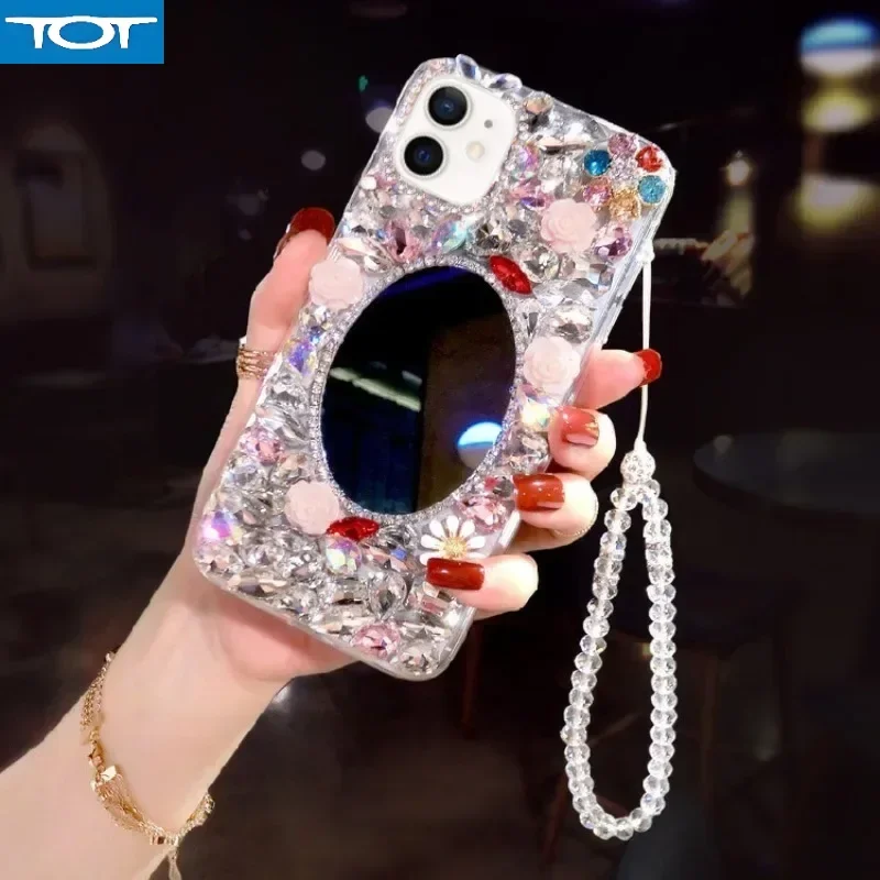 Мягкий чехол для телефона со стразами и блестящими бриллиантами, разноцветный зеркальный бриллиант, чехол для мобильного телефона iPhone 16, 14, 13, 12, 11 Pro Max, XR 
Мягкий чехол для телефона со стразами и блестящими бриллиантами, разноцветный зеркальный бриллиант, чехол для мобильного телефона iPhone 16, 14, 13, 12, 11 Pro Max, XR