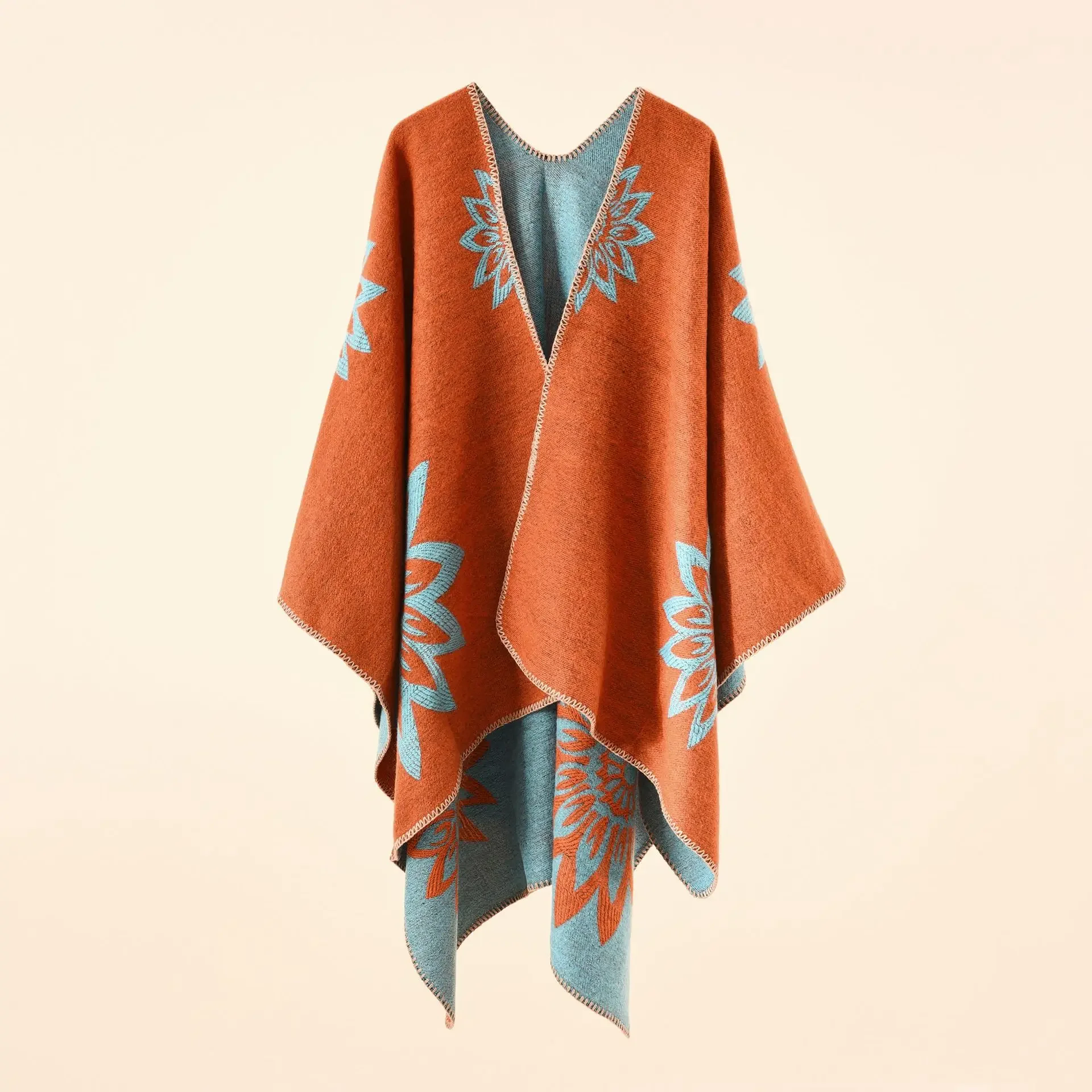 2024 Autumn Winter New printing Cardigan Imitation Cashmere Warm Casual Women Shawl Poncho Capes Lady Coat Orange Yellow
2024 Autumn Winter New printing Cardigan Imitation Cashmere Warm Casual Women Shawl Poncho Capes Lady Coat Orange Yellow
