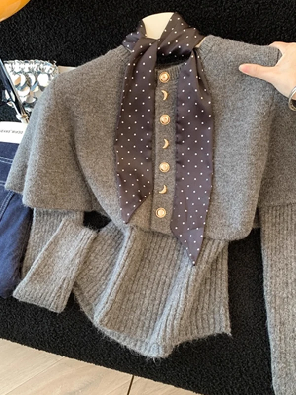 Вязаный комплект для женщин: свитер и легкие леггинсы из полиэстера, повседневный стиль, винтажный шик, премиум-качество
Вязаный комплект для женщин: свитер и легкие леггинсы из полиэстера, повседневный стиль, винтажный шик, премиум-качество