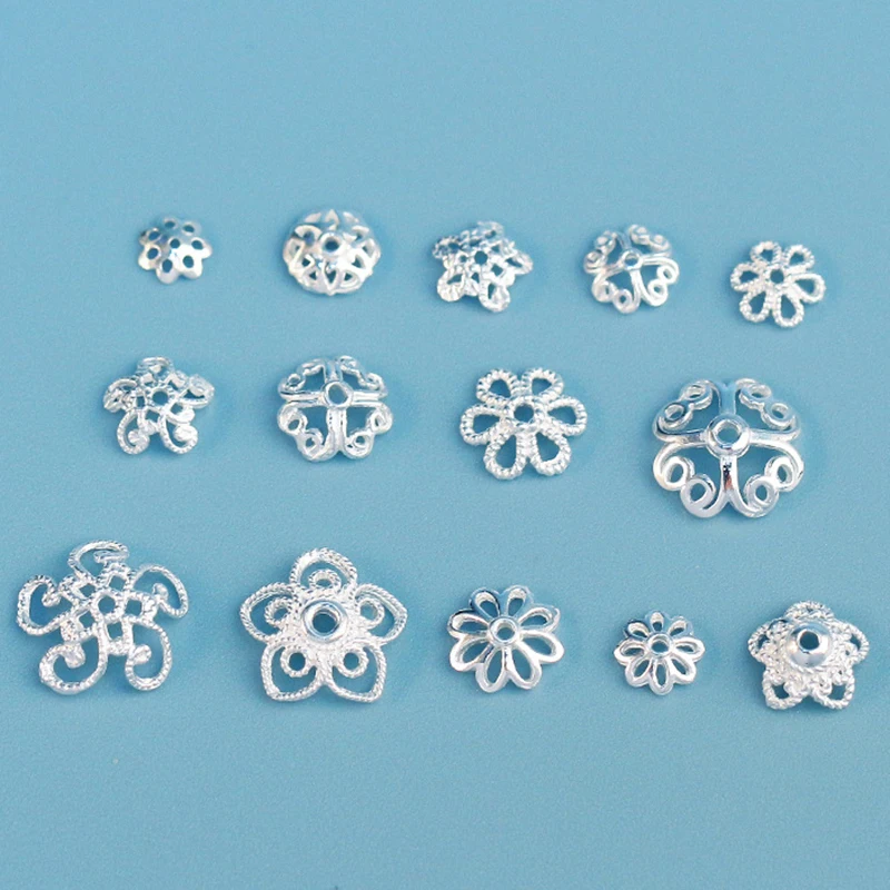 5Pcs Real 925 Sterling Silver Color Flower Petal End Spacer Beads Caps Bead Cups for Necklace Bracelet Jewelry Making DIY
5Pcs Real 925 Sterling Silver Color Flower Petal End Spacer Beads Caps Bead Cups for Necklace Bracelet Jewelry Making DIY