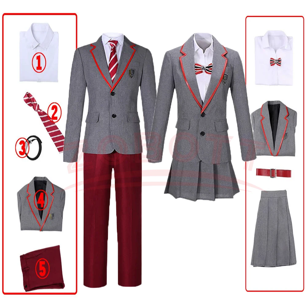 Аниме TV Las Encinas Elite школьная форма косплей костюм мужской женский костюм рубашка юбка плиссированная серия JK нарядный костюм на Хэллоуин
Аниме TV Las Encinas Elite школьная форма косплей костюм мужской женский костюм рубашка юбка плиссированная серия JK нарядный костюм на Хэллоуин