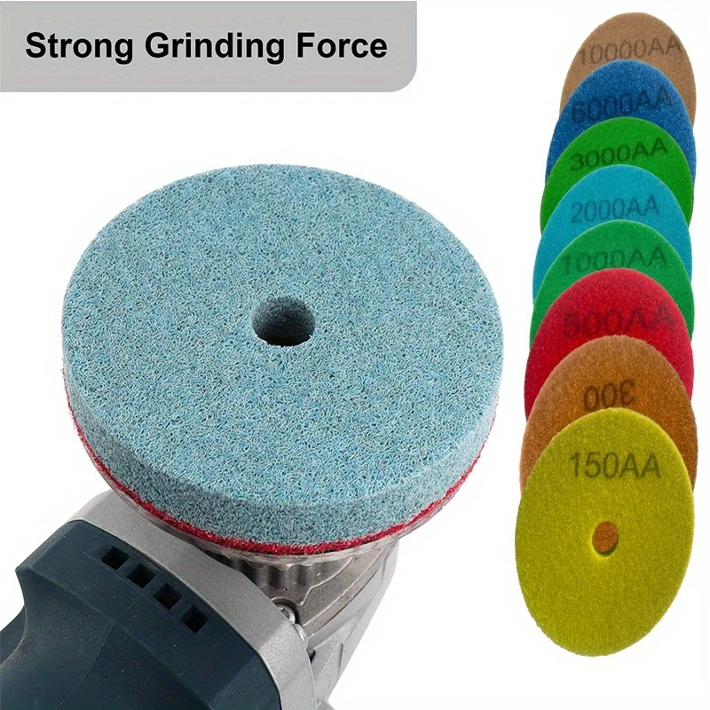 4-Inch 8Pcs Wet Grinding Sponge Fiber Polishing Pads For Cleaning And Polishing Marble And Granite Countertop Renovation
4-Inch 8Pcs Wet Grinding Sponge Fiber Polishing Pads For Cleaning And Polishing Marble And Granite Countertop Renovation