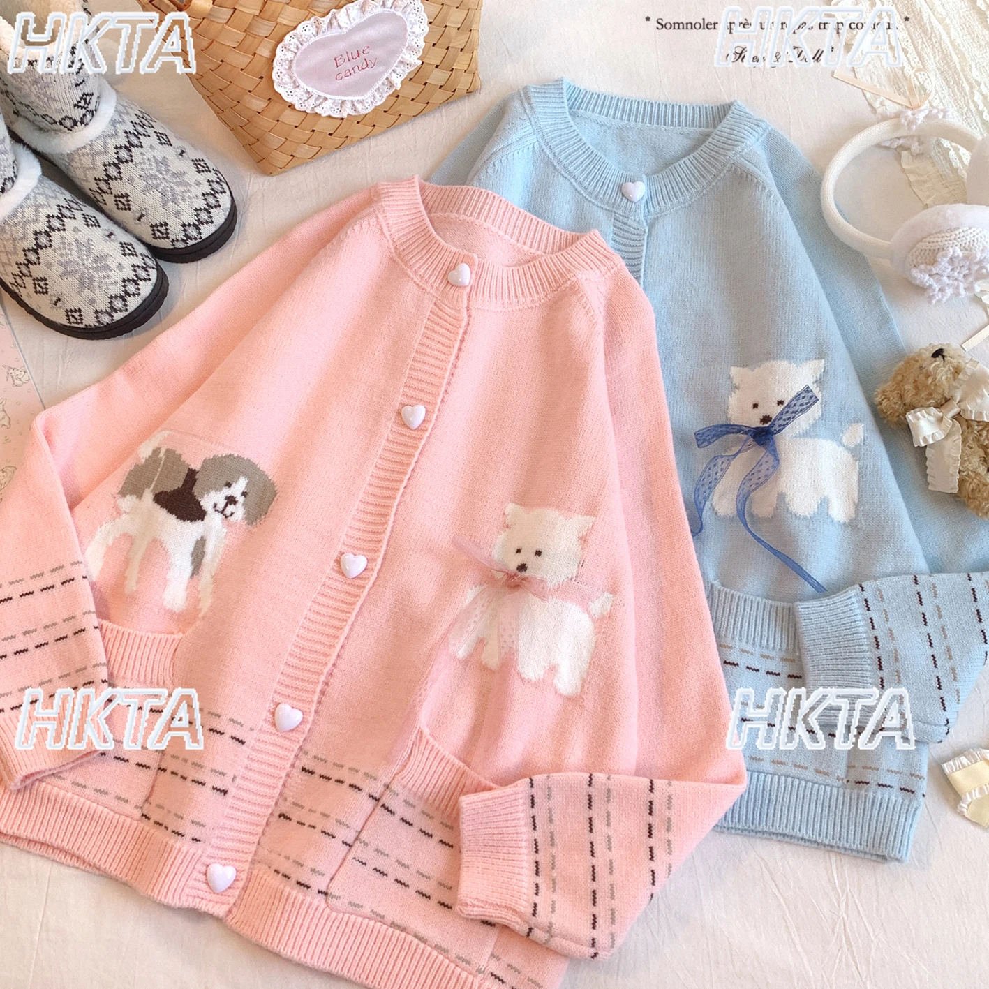 Sweet Cute Cartoon Loose Knitted Bow Crew Neck Long Sleeve Knitted Cardigan Coat Ladies Autumn New Versatile Pink Sweater Women
Sweet Cute Cartoon Loose Knitted Bow Crew Neck Long Sleeve Knitted Cardigan Coat Ladies Autumn New Versatile Pink Sweater Women