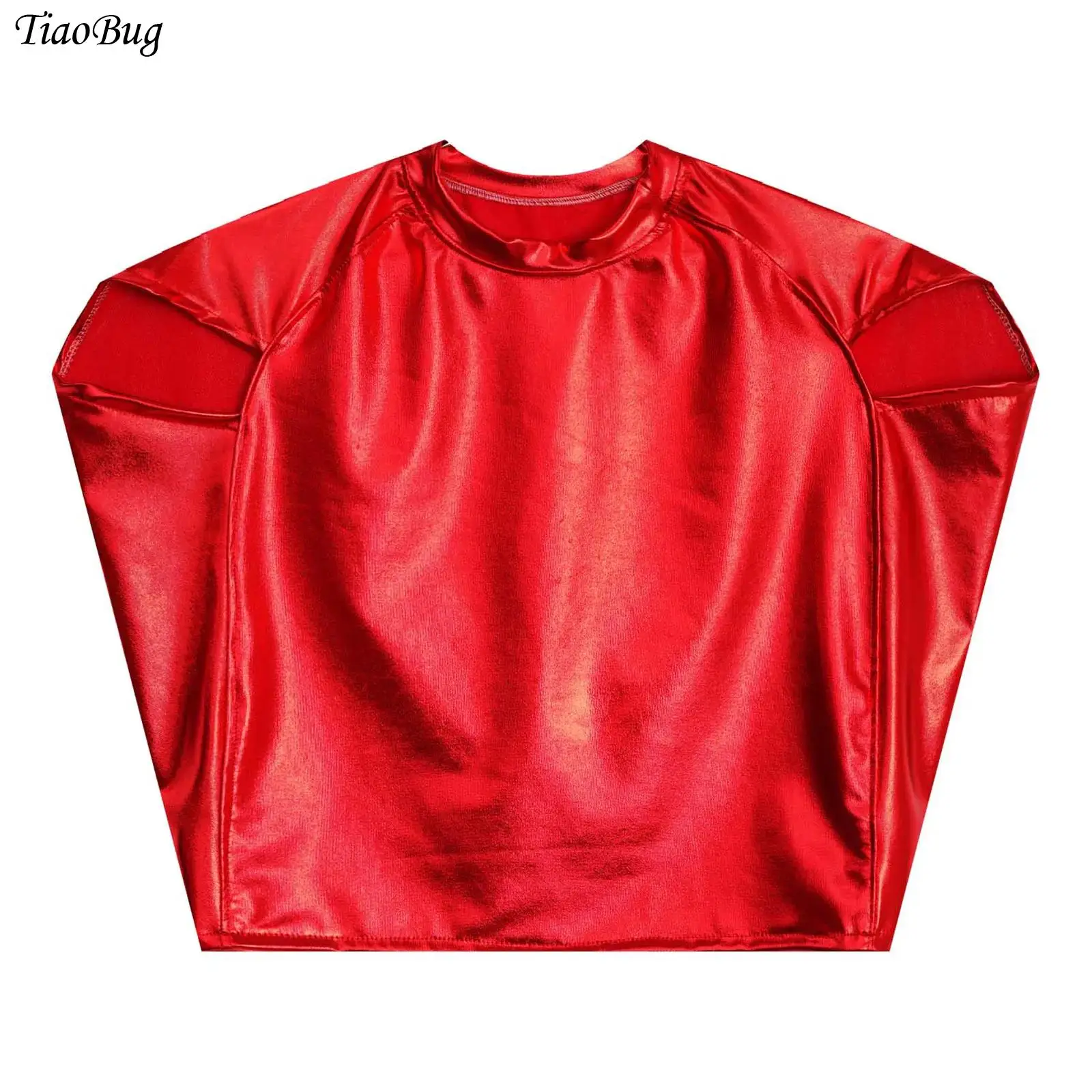 Kids Girls Shirt Jazz Dance Top Tee Cap Sleeve Round Neck Shiny Metallic T-Shirt Hip-hop Cheerleading Dance Performance Costume
Kids Girls Shirt Jazz Dance Top Tee Cap Sleeve Round Neck Shiny Metallic T-Shirt Hip-hop Cheerleading Dance Performance Costume