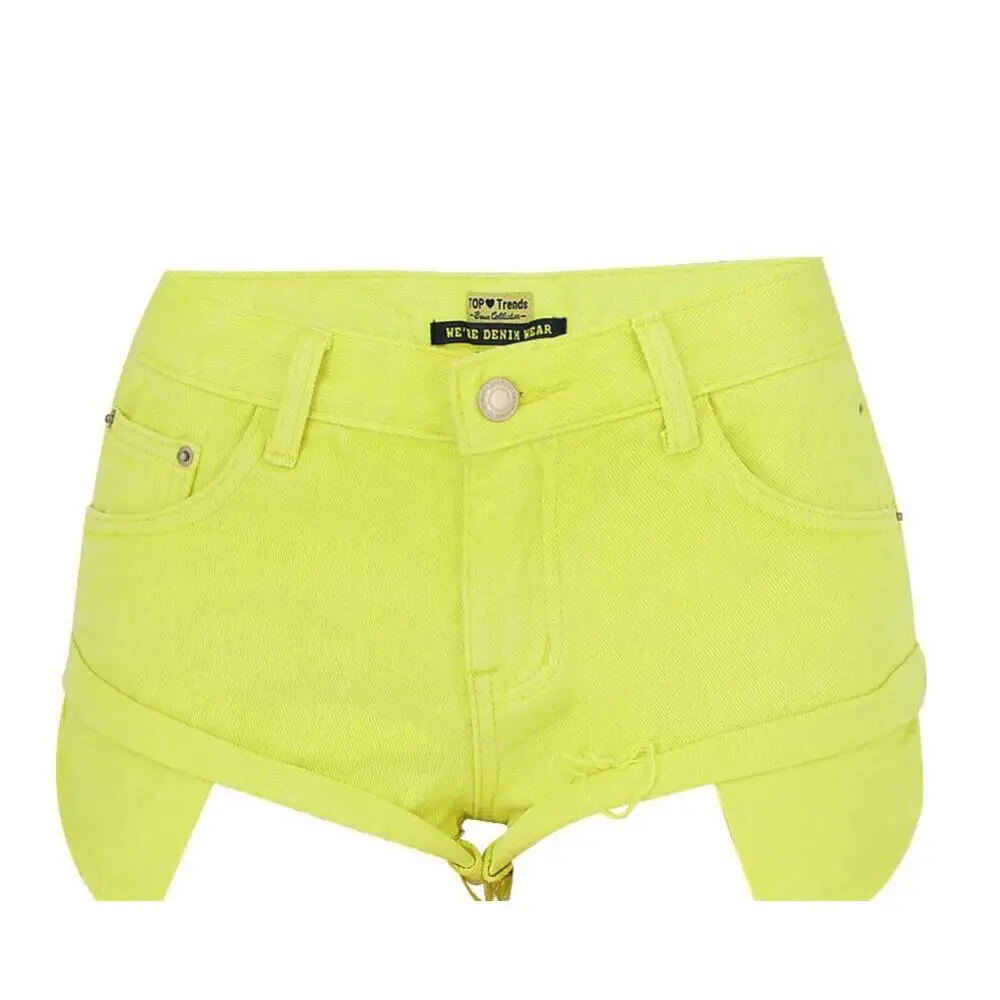 Denim Shorts For Womenwomen's Sexy Denim Shorts Fluorescent Yellow Leisure Holiday Loose Elastic Free Curled Open Pocket Beach H
Denim Shorts For Womenwomen's Sexy Denim Shorts Fluorescent Yellow Leisure Holiday Loose Elastic Free Curled Open Pocket Beach H