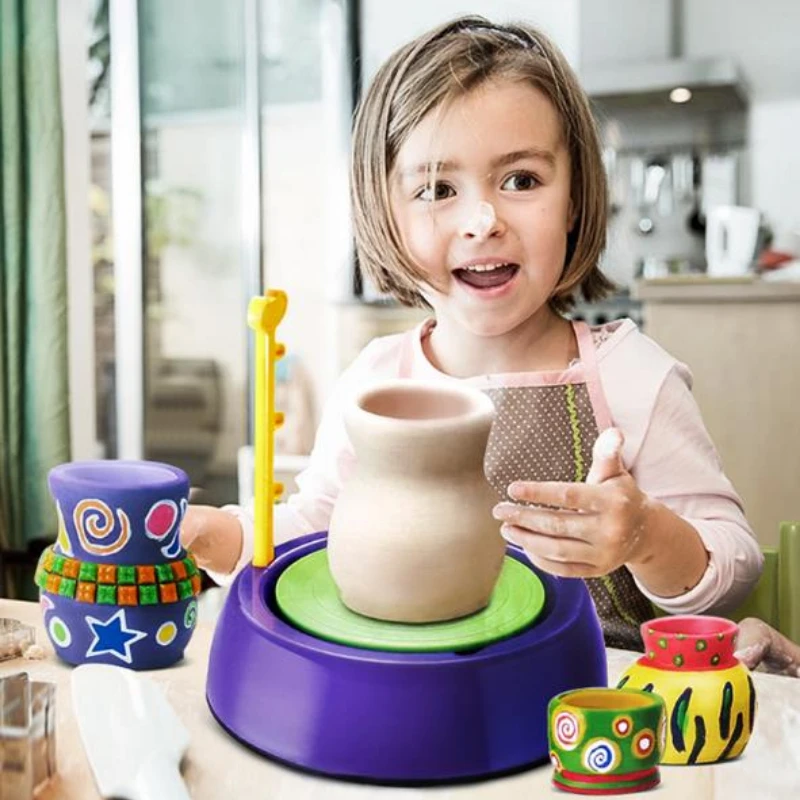 Children's pottery machine, clay, electric parent-child toys, handmade soft clay, clay
Children's pottery machine, clay, electric parent-child toys, handmade soft clay, clay