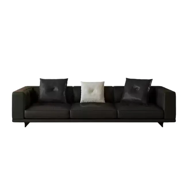Leather sofa furniture Italian minimalist living room light luxury high-end leather sofa
Leather sofa furniture Italian minimalist living room light luxury high-end leather sofa