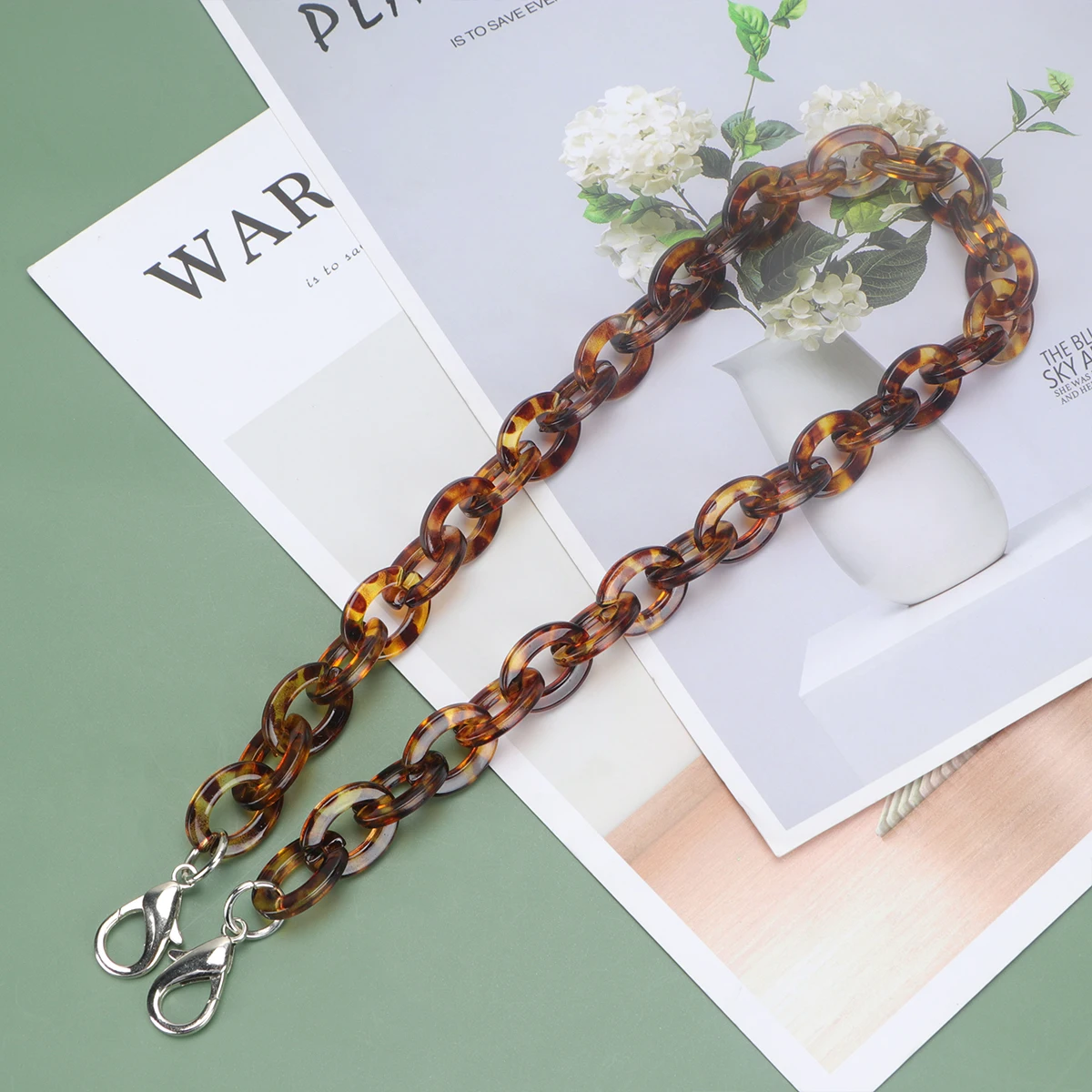 60cm Purse Chain Accessories Women Tote Bag Straps Replacements Durable Acrylic Alloy Shiny Polished Finish Lightweight 
60cm Purse Chain Accessories Women Tote Bag Straps Replacements Durable Acrylic Alloy Shiny Polished Finish Lightweight