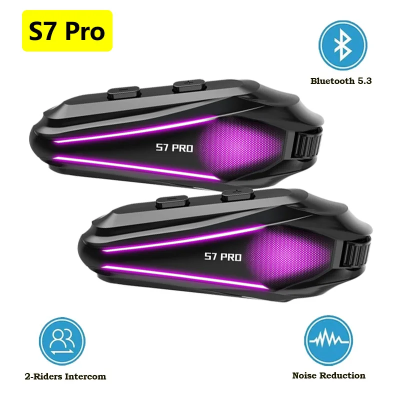 New S7 Pro Motorcycle Helmet Intercom Headset Bluetooth 5.3 All-day Battery Life Music Sharing Noise Reduction IP67 Waterproof
New S7 Pro Motorcycle Helmet Intercom Headset Bluetooth 5.3 All-day Battery Life Music Sharing Noise Reduction IP67 Waterproof