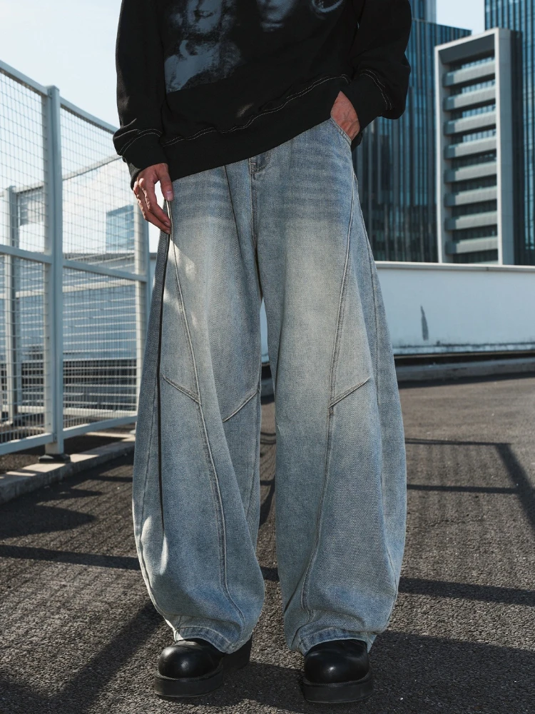 Pant Denim Men Jeans Wide Leg Long Pants Vintage Distressed Washed Loose Straight Trousers Y2k Streetwear Mid Waist Casual Work
Pant Denim Men Jeans Wide Leg Long Pants Vintage Distressed Washed Loose Straight Trousers Y2k Streetwear Mid Waist Casual Work