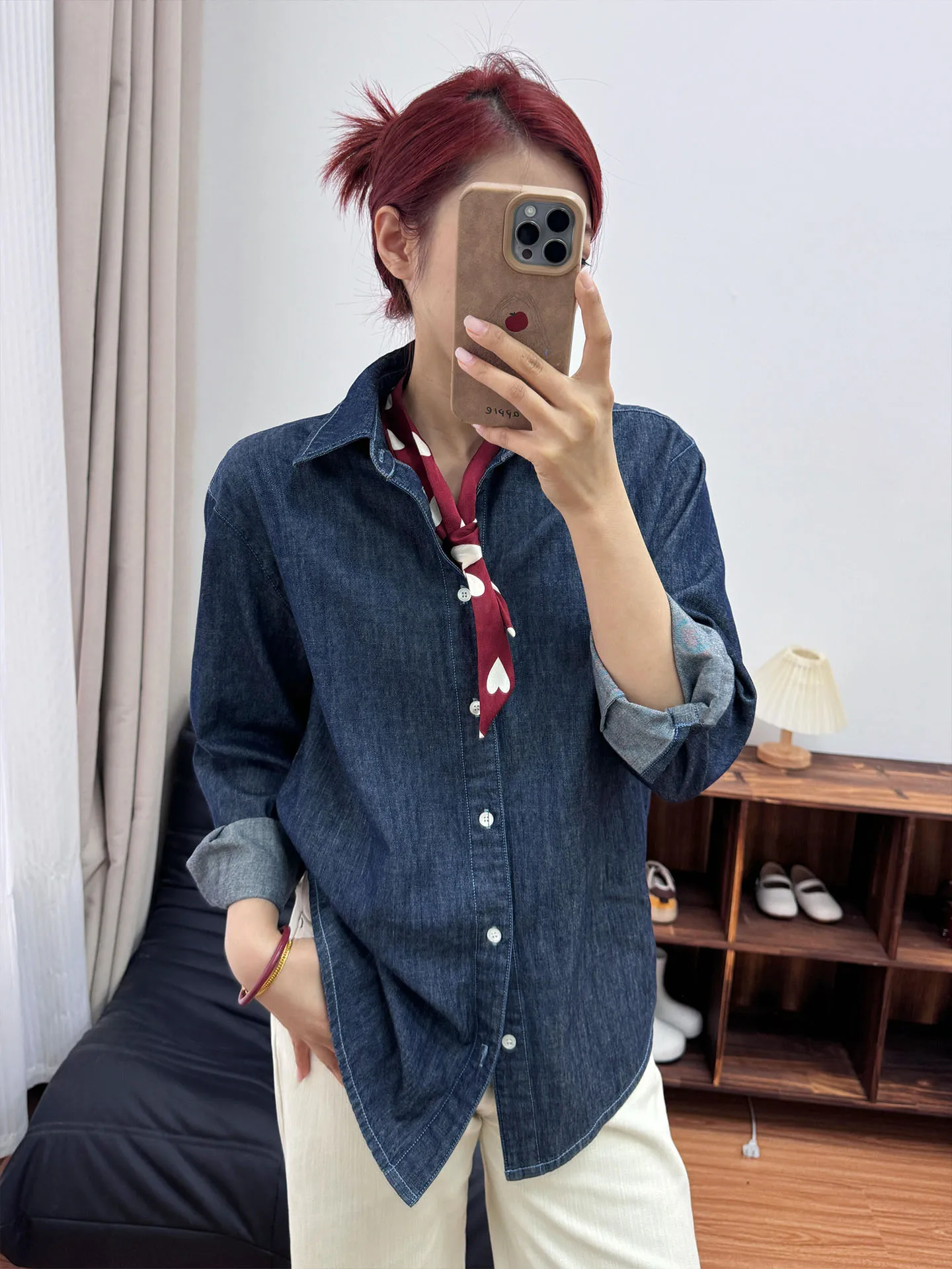 Женская джинсовая рубашка Ele Blue Denim с длинным рукавом, свободного кроя, повседневная, стройнящая, весна 2026, новая модная повседневная блузка
Женская джинсовая рубашка Ele Blue Denim с длинным рукавом, свободного кроя, повседневная, стройнящая, весна 2026, новая модная повседневная блузка