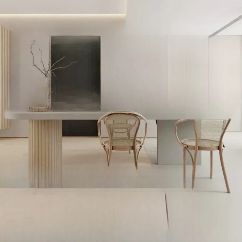 Furniture, restaurant finished Nakajima, modern light luxury long dining table
Furniture, restaurant finished Nakajima, modern light luxury long dining table
