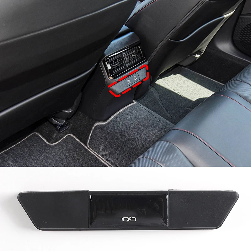 For Honda Accord 2023-2024 ABS Black Car Rear Air Condition Outlet Vent Frame USB Protection Cover Trim Sticker Car Accessories
For Honda Accord 2023-2024 ABS Black Car Rear Air Condition Outlet Vent Frame USB Protection Cover Trim Sticker Car Accessories