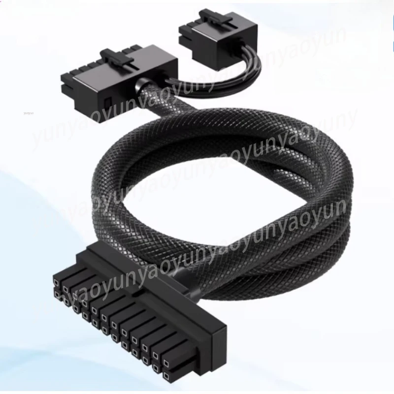 24Pin Extension Cable, Ultra Soft Silicone Wire for Modular PSU, Straight 30cm Black
24Pin Extension Cable, Ultra Soft Silicone Wire for Modular PSU, Straight 30cm Black