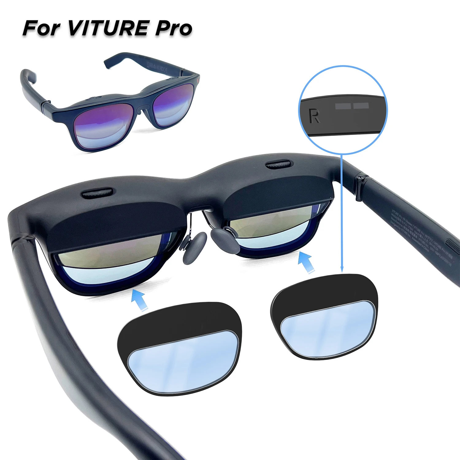 Magnetic&Insertion Lens For VITURE Pro/Beast XR/AR Smart Glasses Custom Myopia Hyperopia Astigmatism Anti-blue Anti-glare Lenses
Magnetic&Insertion Lens For VITURE Pro/Beast XR/AR Smart Glasses Custom Myopia Hyperopia Astigmatism Anti-blue Anti-glare Lenses