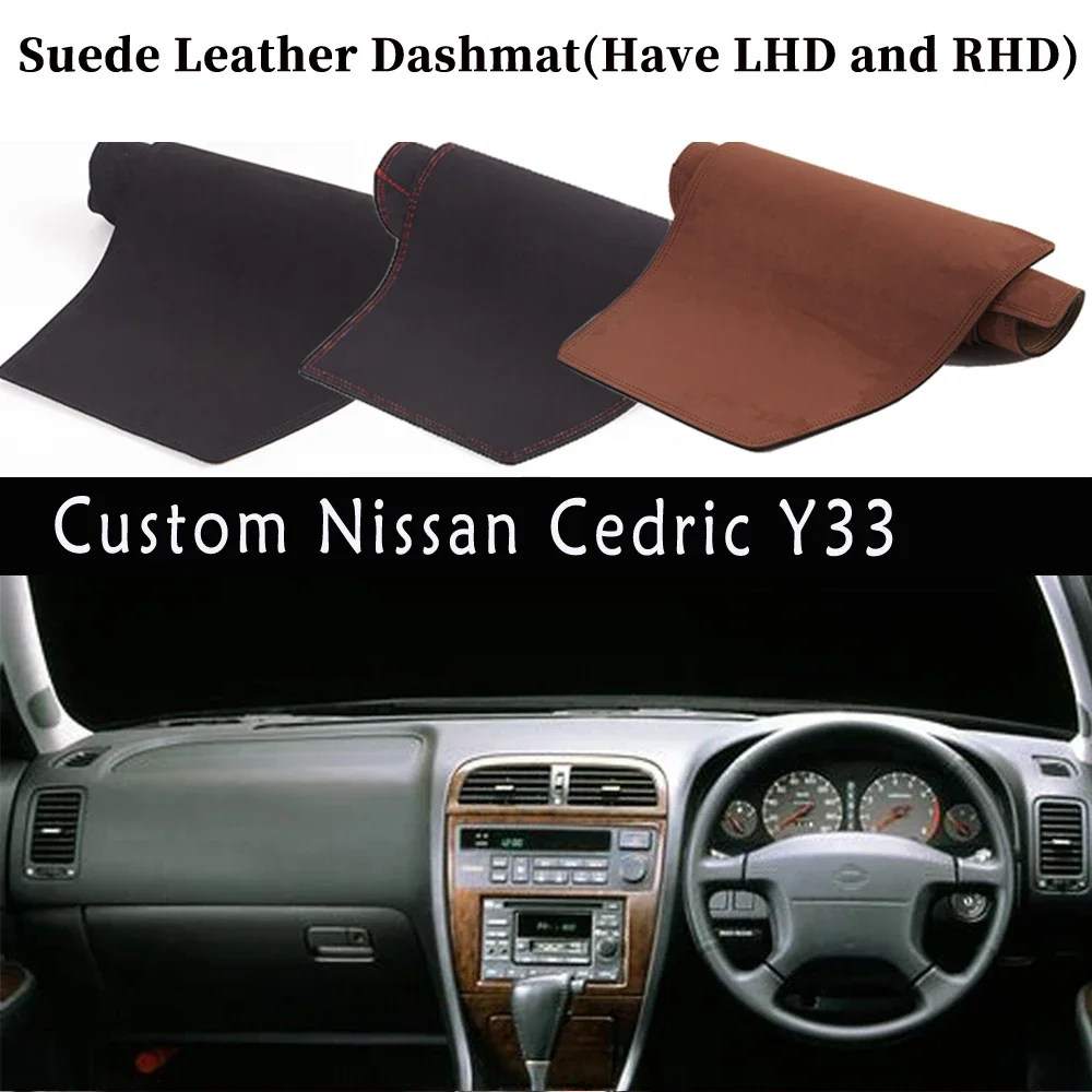 For Nissan Cedric Y33 1995 - 1999 1996 1997 1998 Suede Leather Dashmat Dashboard Cover Pad Dash Mat Car-styling Accessories
For Nissan Cedric Y33 1995 - 1999 1996 1997 1998 Suede Leather Dashmat Dashboard Cover Pad Dash Mat Car-styling Accessories