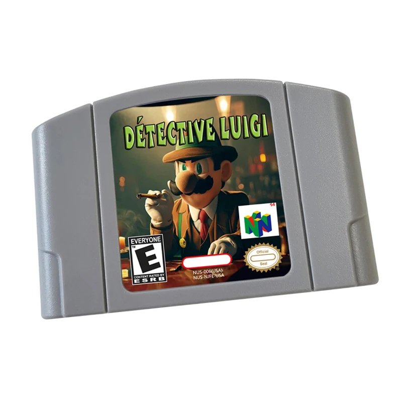 Detective luigi Video Game Cartridge Card - Compatible model N64 – English - US Version
Detective luigi Video Game Cartridge Card - Compatible model N64 – English - US Version
