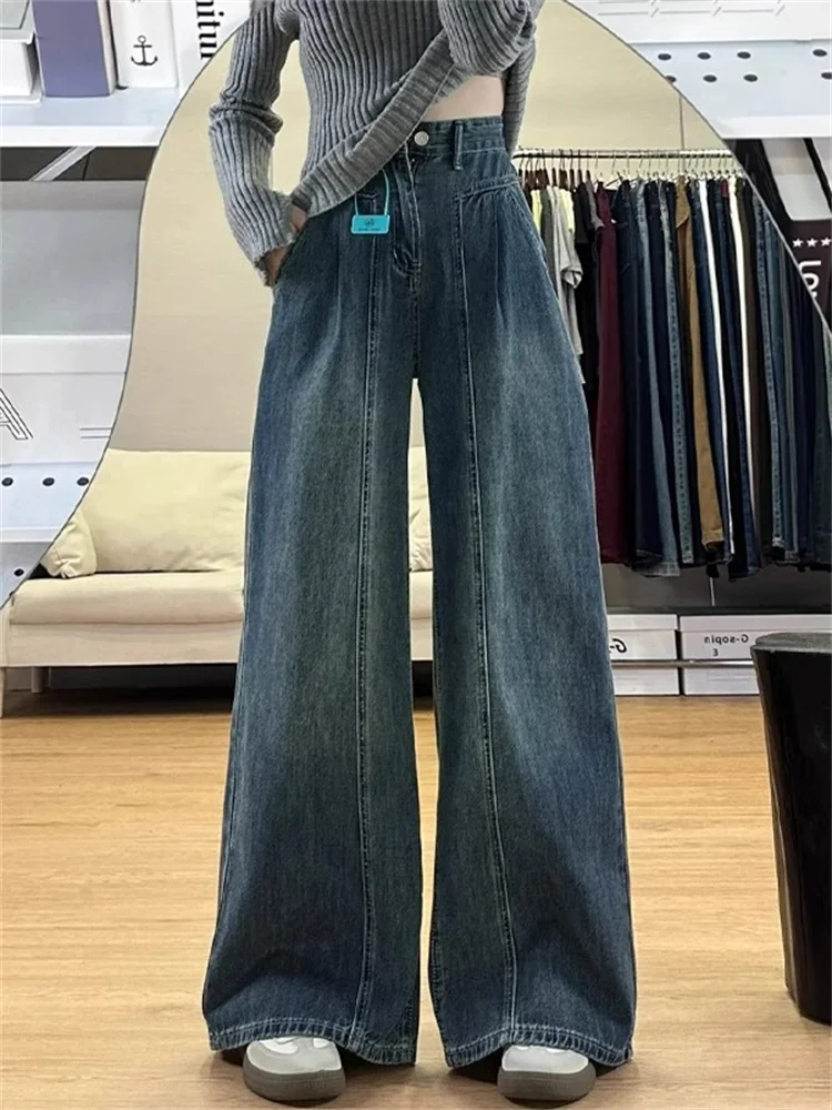 Джинсы прямого кроя с высокой талией и широкими штанинами, женские большие размеры, удобные свободные брюки длиной до пола, утягивающие брюки с эффектом груши, тело
Джинсы прямого кроя с высокой талией и широкими штанинами, женские большие размеры, удобные свободные брюки длиной до пола, утягивающие брюки с эффектом груши, тело