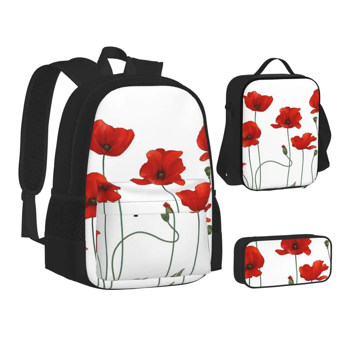 Рюкзаки Poppy Stems для мальчиков и девочек, школьные сумки для детей, детский рюкзак, сумка для обедов, сумка для ручек, набор из трех предметов
Рюкзаки Poppy Stems для мальчиков и девочек, школьные сумки для детей, детский рюкзак, сумка для обедов, сумка для ручек, набор из трех предметов