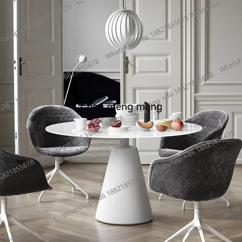 Modern simple tempered glass dining table, casual round table, living room household round
Modern simple tempered glass dining table, casual round table, living room household round