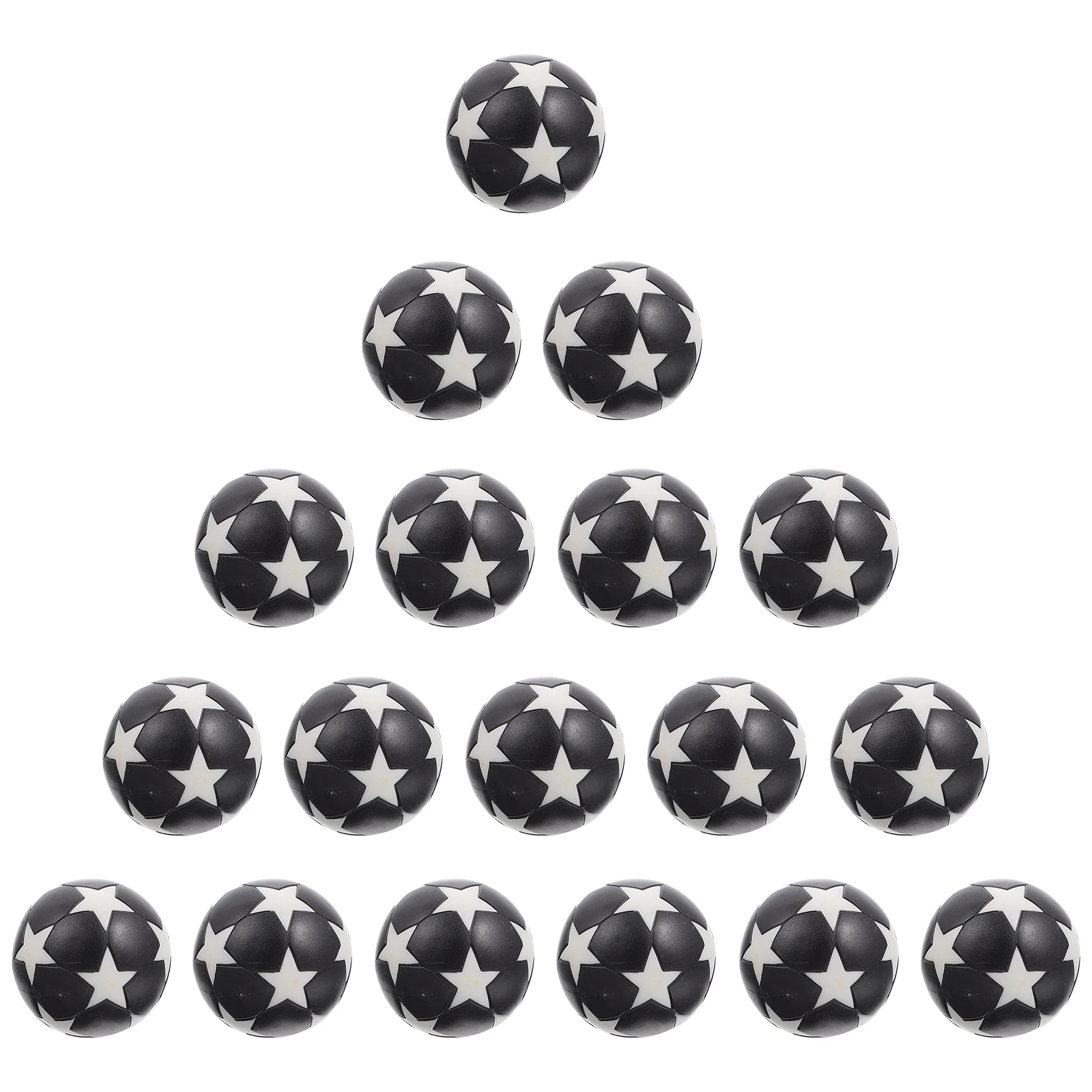 18 Pcs Soccer Toy Star Pattern Footballs Foosball Desktop Table Eco-friendly Plastic Accessories Replacement Small
18 Pcs Soccer Toy Star Pattern Footballs Foosball Desktop Table Eco-friendly Plastic Accessories Replacement Small