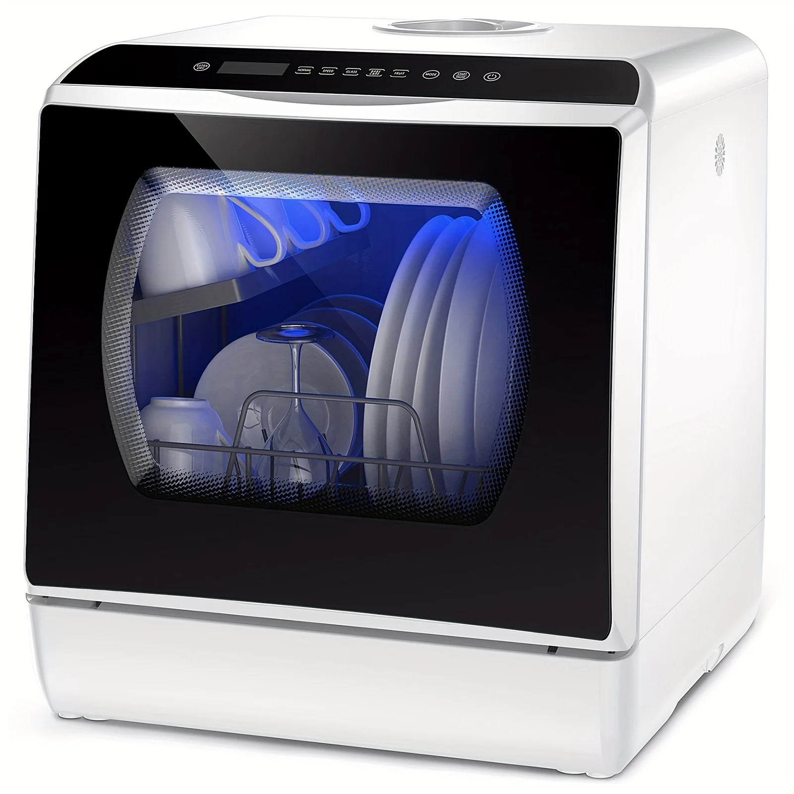 Compact Versatile Countertop Dishwasher 6 Washing Modes 5-Liter Reservoir Double-Glazed Door 4 Sets Capacity Full-Integrated
Compact Versatile Countertop Dishwasher 6 Washing Modes 5-Liter Reservoir Double-Glazed Door 4 Sets Capacity Full-Integrated
