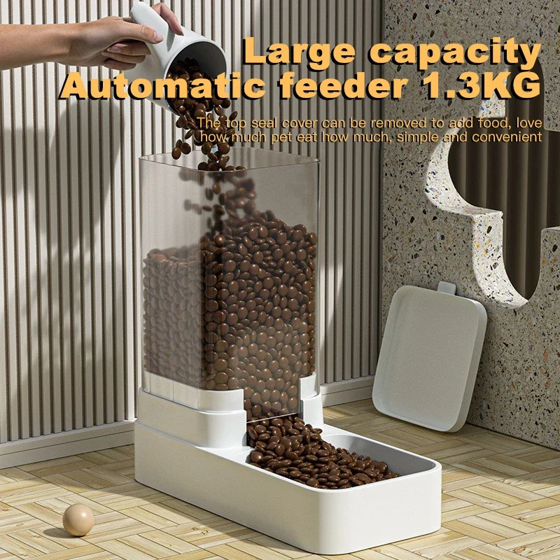 Automatic Cat Feeder & Water Dispenser with Gravity Food Storage Container for Cats and Dogs
Automatic Cat Feeder & Water Dispenser with Gravity Food Storage Container for Cats and Dogs