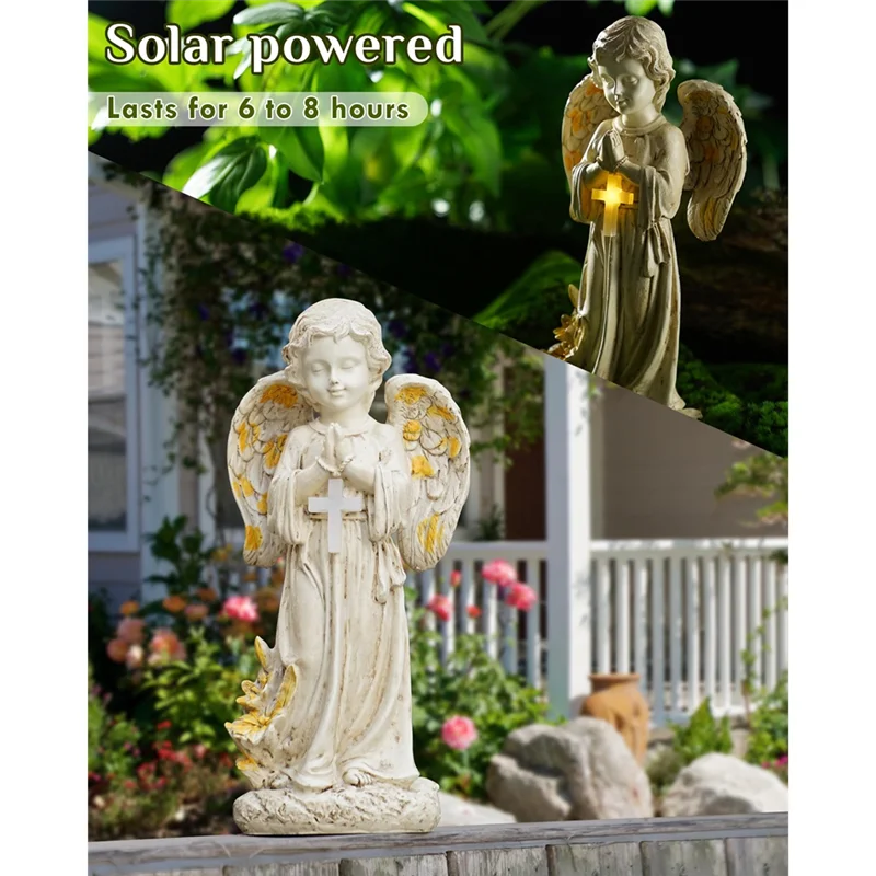 ABAE-Angel Solar Lights Outdoor Garden Garden Angel Statues For Outside 12" Outdoor Memorial Angel For Graves, Memorial Gardens
ABAE-Angel Solar Lights Outdoor Garden Garden Angel Statues For Outside 12" Outdoor Memorial Angel For Graves, Memorial Gardens