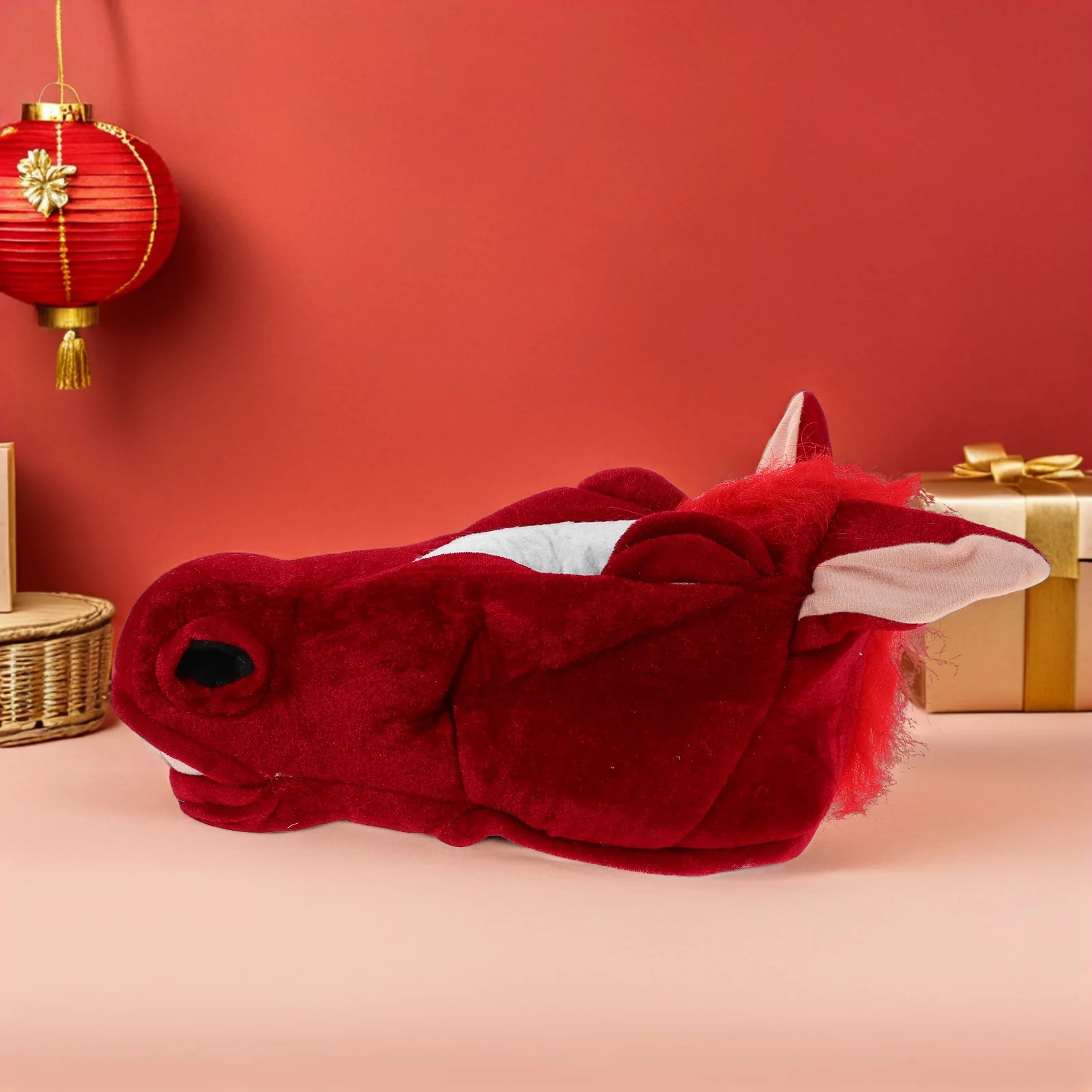 2026 Chinese New Year Horse Head Hat Costume Accessory For Halloween Festival Roleplay Mascot Cap Funny Equine
2026 Chinese New Year Horse Head Hat Costume Accessory For Halloween Festival Roleplay Mascot Cap Funny Equine