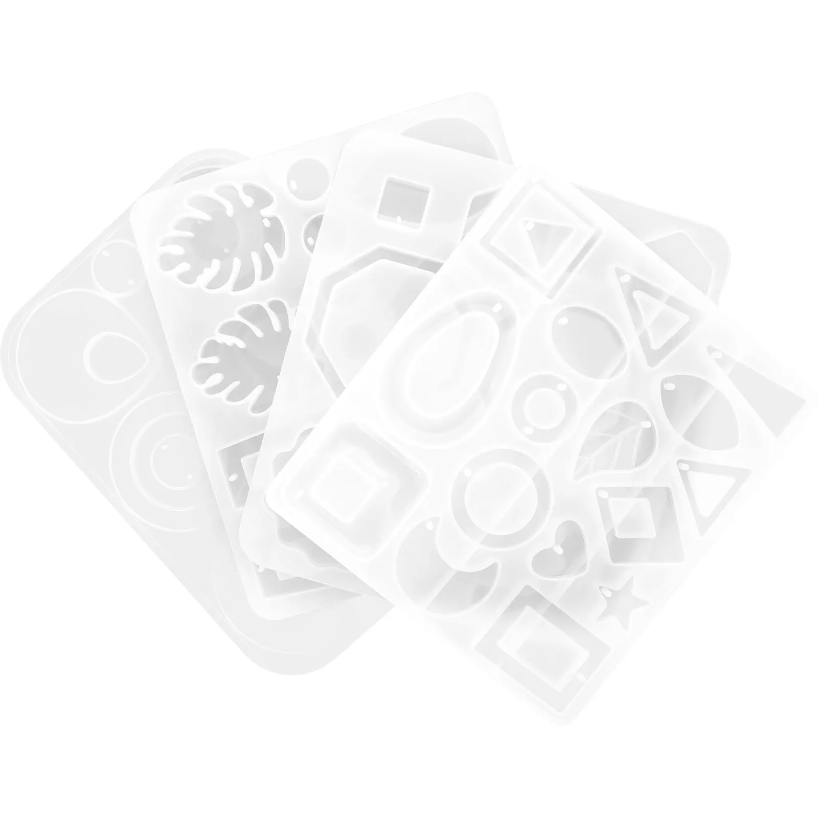 Набор из 4 силиконовых форм для кристаллических подвесок, гибкие многоразовые формы для изготовления серег и украшений из смолы, формы для создания ювелирных изделий из смолы
Набор из 4 силиконовых форм для кристаллических подвесок, гибкие многоразовые формы для изготовления серег и украшений из смолы, формы для создания ювелирных изделий из смолы