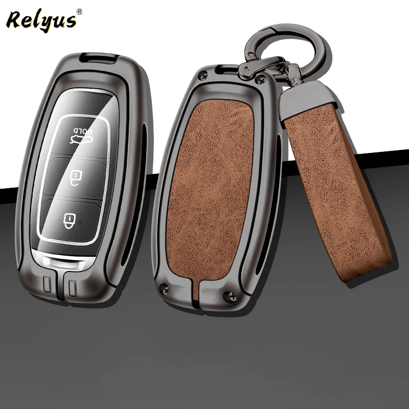 Zinc Alloy Car Key Case Full Cover for Hyundai ix35 Langdong 25 Rena Tucson Protector Shell Keychain Keyless Bag Accessories
Zinc Alloy Car Key Case Full Cover for Hyundai ix35 Langdong 25 Rena Tucson Protector Shell Keychain Keyless Bag Accessories