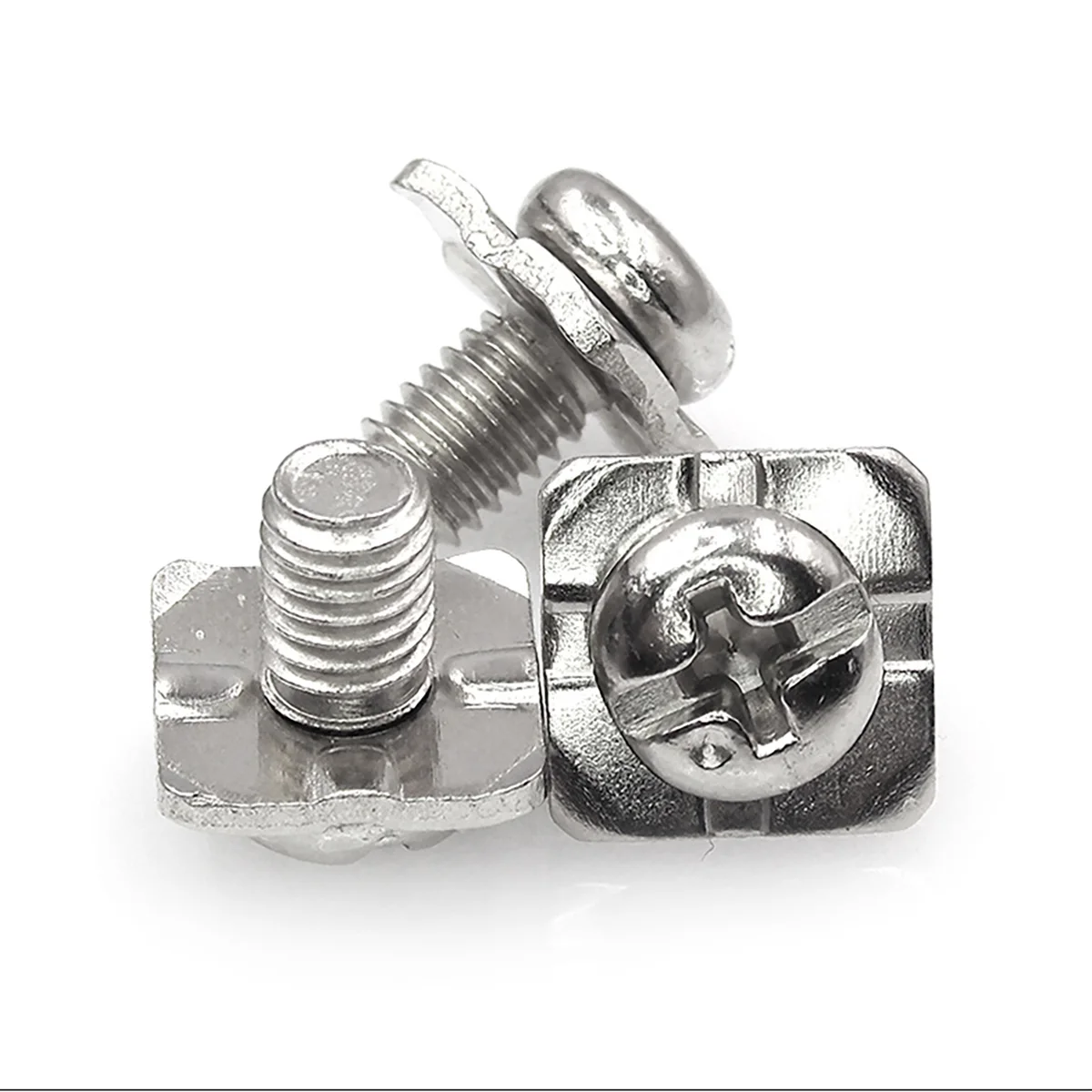 Carbon Steel Nickel Plated Cross Round Head Combination Screw, M3 M3.5 M4 M5 Integrated Square Pad Locking Fastener
Carbon Steel Nickel Plated Cross Round Head Combination Screw, M3 M3.5 M4 M5 Integrated Square Pad Locking Fastener