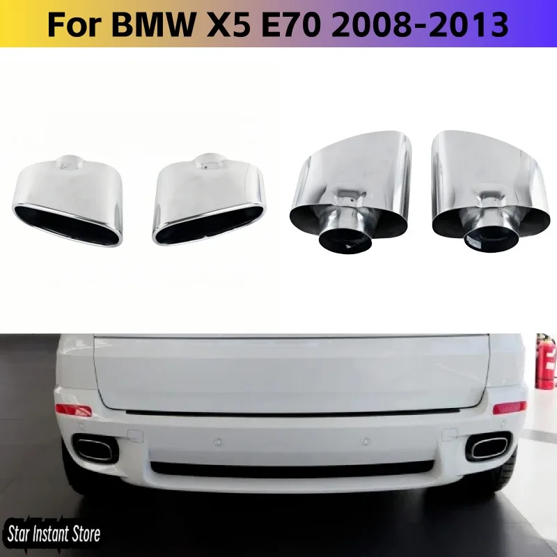 Stainless Steel Exhaust System for BMW X5 E70 2008-2013, Welded Square Tip Muffler Upgrade, Performance Exhaust Pipes
Stainless Steel Exhaust System for BMW X5 E70 2008-2013, Welded Square Tip Muffler Upgrade, Performance Exhaust Pipes