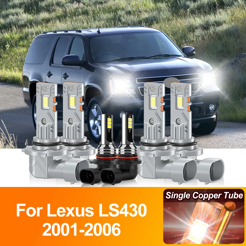 360W LED Headlight 60000LM CSP Chip Auto Lamps 6000K White Car Fog Lights 12V For Lexus LS430 2001 2002 2003 2004 2005 2006
360W LED Headlight 60000LM CSP Chip Auto Lamps 6000K White Car Fog Lights 12V For Lexus LS430 2001 2002 2003 2004 2005 2006