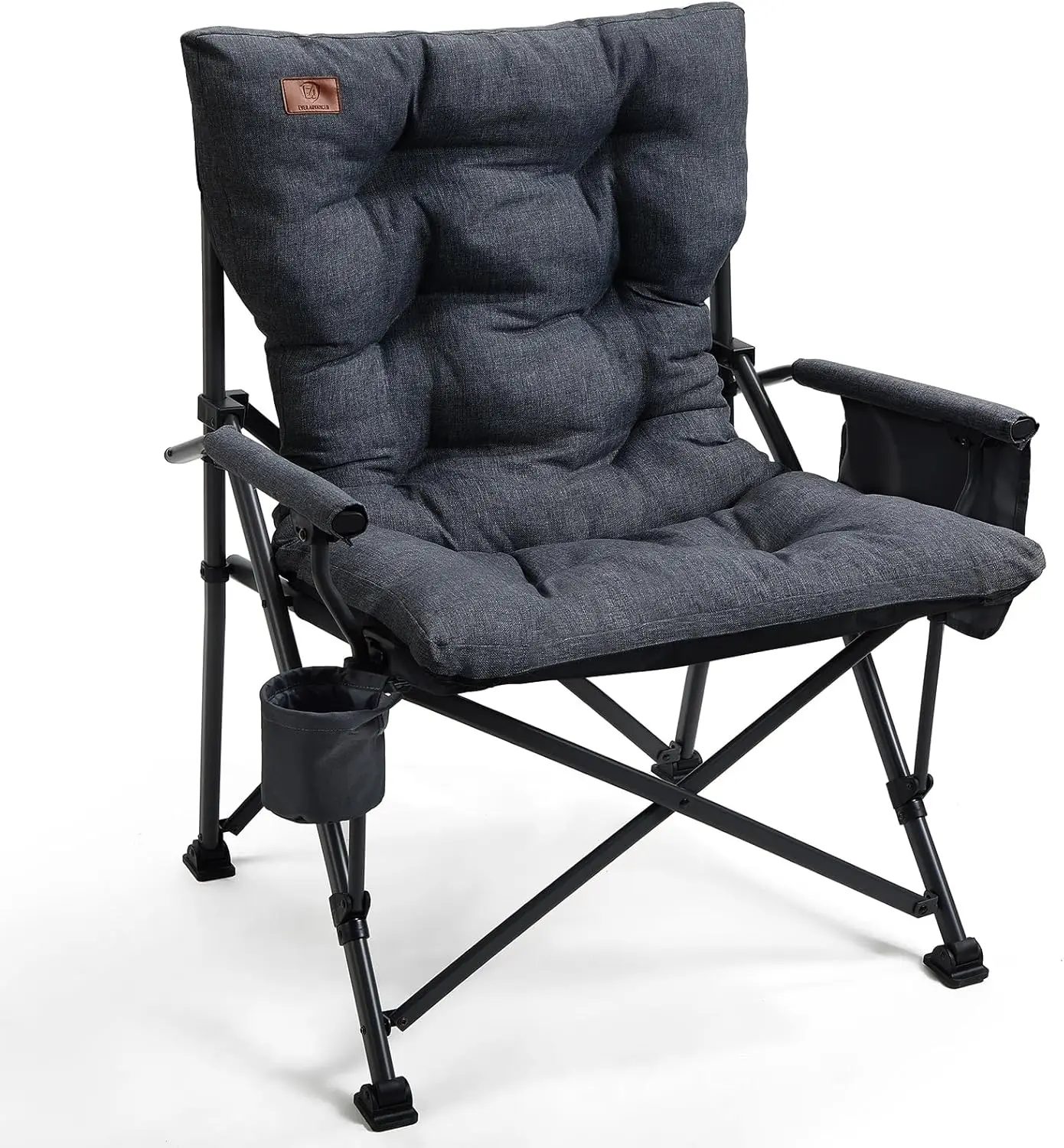 Padded Oversized Folding Camping Chair for Adults, Heavy Duty Lawn Chair with Side Pockets, Support Up to 500lbs
Padded Oversized Folding Camping Chair for Adults, Heavy Duty Lawn Chair with Side Pockets, Support Up to 500lbs