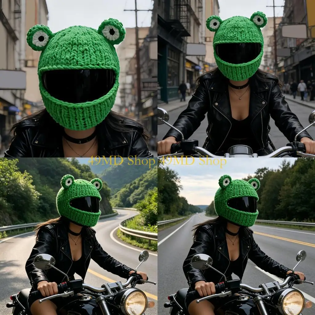 49MD Funny Animal Helmet Cover Styles Soft Knitting Motorcycling Helmet Cover For Men Women Perfect For Holiday Parties
49MD Funny Animal Helmet Cover Styles Soft Knitting Motorcycling Helmet Cover For Men Women Perfect For Holiday Parties